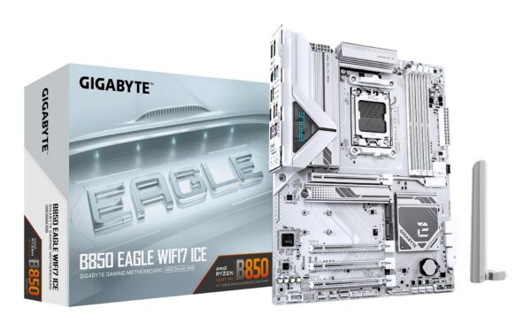 Scheda Madre Gigabyte GA-B850 EAGLE WF7 ICE ATX DDR5 Socket AM5 Bianco