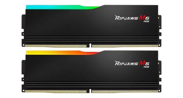Ram G.Skill Ripjaws M5 DDR5 48GB (2x24) 5200Mhz RGB CL40 XMP 3.0 Nero