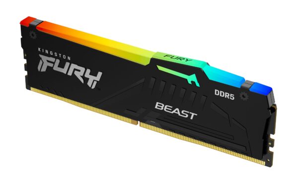 Ram Kingston Fury Beast DDR5 6000Mhz (1x16) 16GB rgb nero xmp CL30