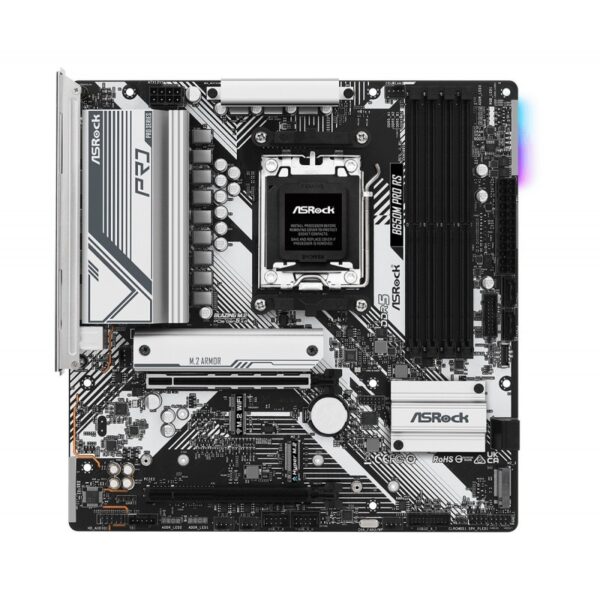Scheda Madre ASRock B650M Pro RS AMD AM5 DDR5 Micro ATX Argento 2