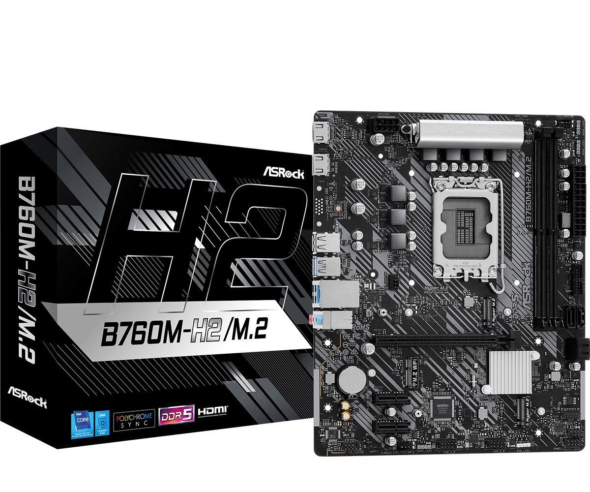 Scheda Madre ASROCK B760M-H2/M.2 Socket 1700 Scheda Madre ASROCK B760M-H2/M.2 Socket 1700
