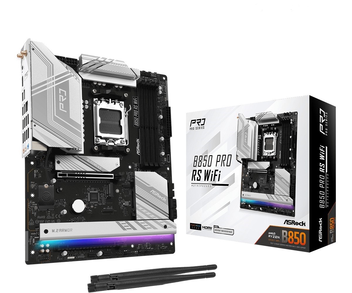 Scheda Madre ASROCK B850 Pro RS WIFI Socket AM5 DDR5 ATX Scheda Madre ASROCK B850 Pro RS WIFI Socket AM5 DDR5 ATX