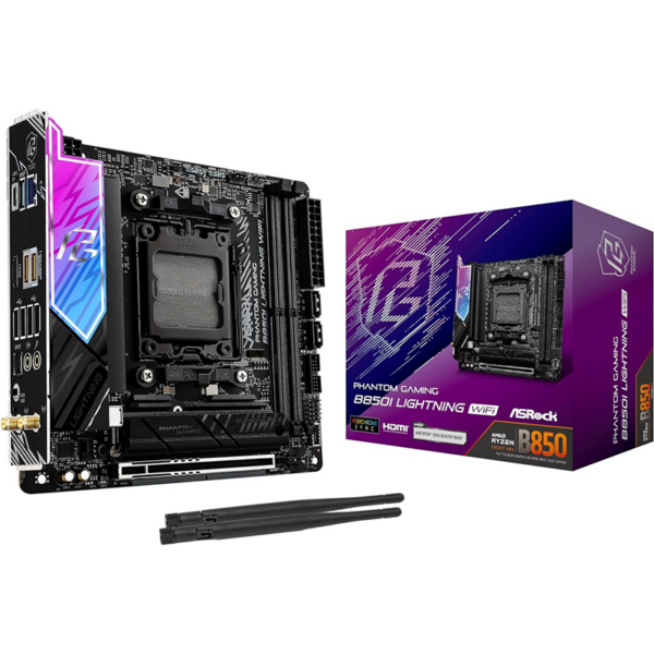 Scheda Madre ASROCK B850I Phantom Gaming Lightning WIFI Socket AM5 DDR5 Mini ITX