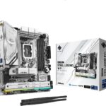Scheda Madre ASROCK B860M Steel Legend WIFI LGA 1851 DDR5 Micro ATX Bianco