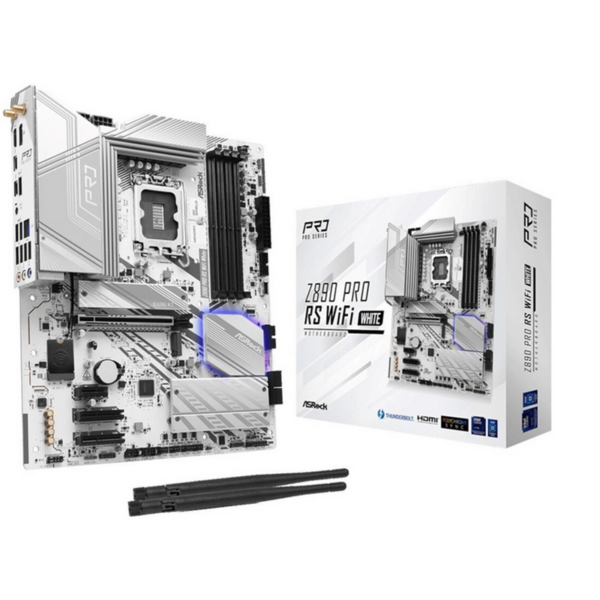 Scheda Madre ASRock Z890 Pro RS WIFI LGA1851 ATX DDR5 Bianco