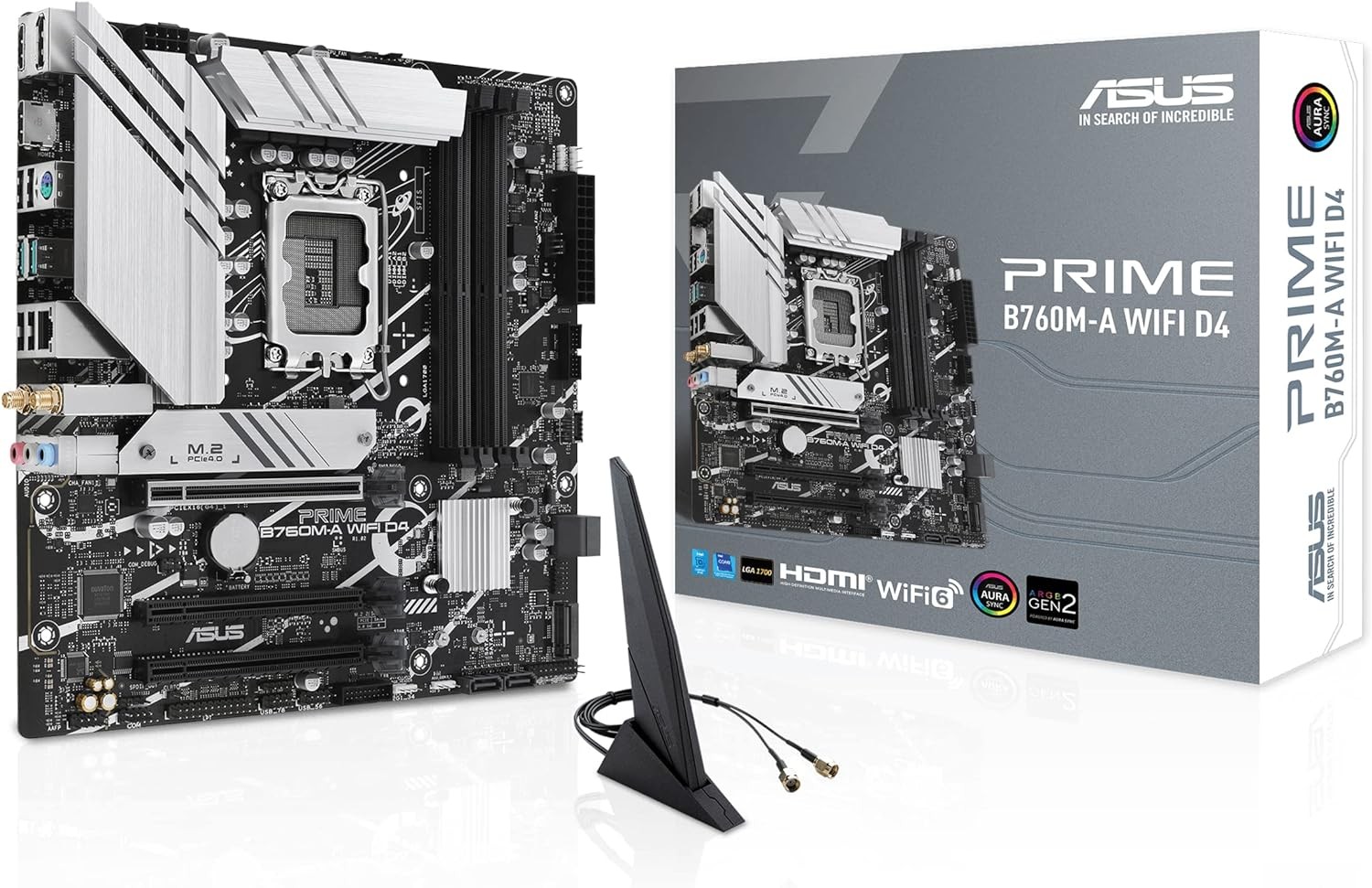 Scheda Madre ASUS PRIME B760M-A D4 WIFI LGA 1700 Micro-ATX Scheda Madre ASUS PRIME B760M-A D4 WIFI LGA 1700 Micro-ATX