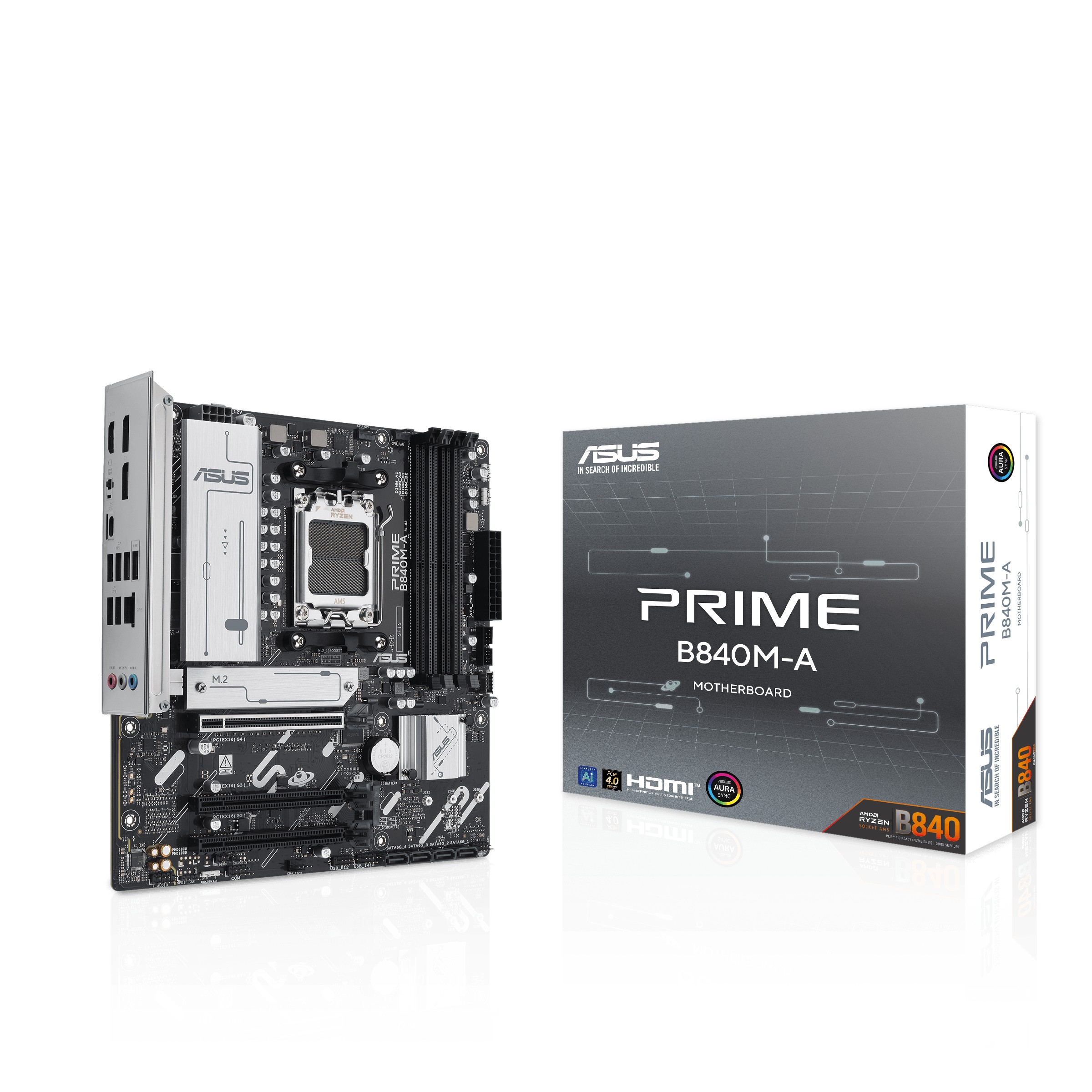 Scheda Madre Asus PRIME B840M-A CSM AM5 DDR5 MicroAtx Bianco Scheda Madre Asus PRIME B840M-A CSM AM5 DDR5 MicroAtx Bianco