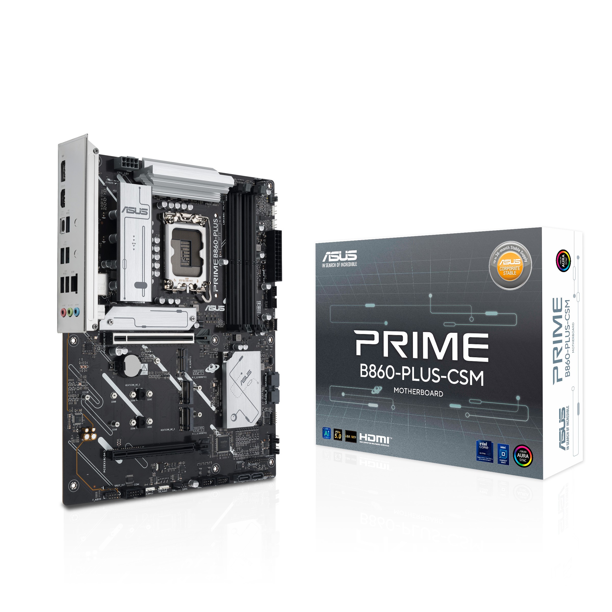 Scheda Madre ASUS Prime B860-Plus CSM LGA1851 ATX DDR5 Scheda Madre ASUS Prime B860-Plus CSM LGA1851 ATX DDR5