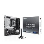 Scheda Madre ASUS Prime B860M-A WIFI LGA1851 Micro ATX DDR5 Bianco