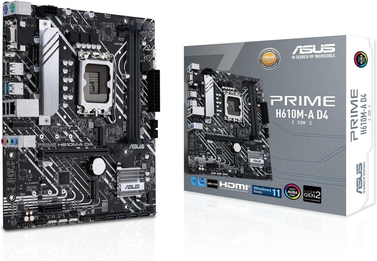 Scheda Madre ASUS PRIME H610M-A D4-CSM socket 1700 Scheda Madre ASUS PRIME H610M-A D4-CSM socket 1700