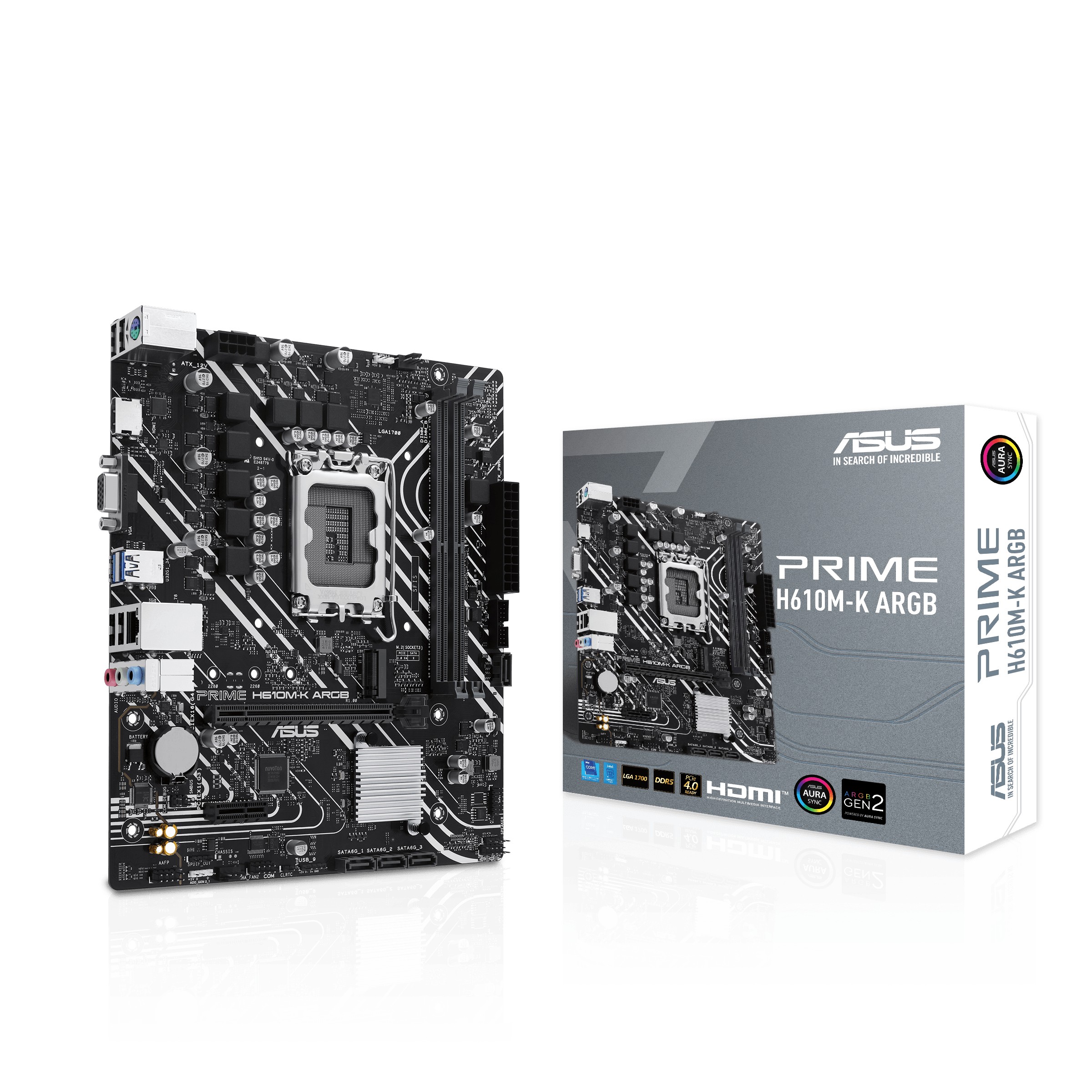 Scheda Madre ASUS PRIME H610M-K ARGB socket 1700 Scheda Madre ASUS PRIME H610M-K ARGB socket 1700