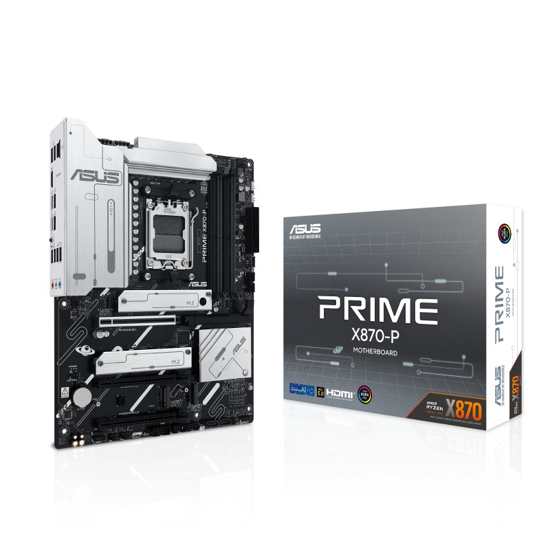 Scheda Madre ASUS PRIME X870-P AMD Socket AM5 ATX Scheda Madre ASUS PRIME X870-P AMD Socket AM5 ATX