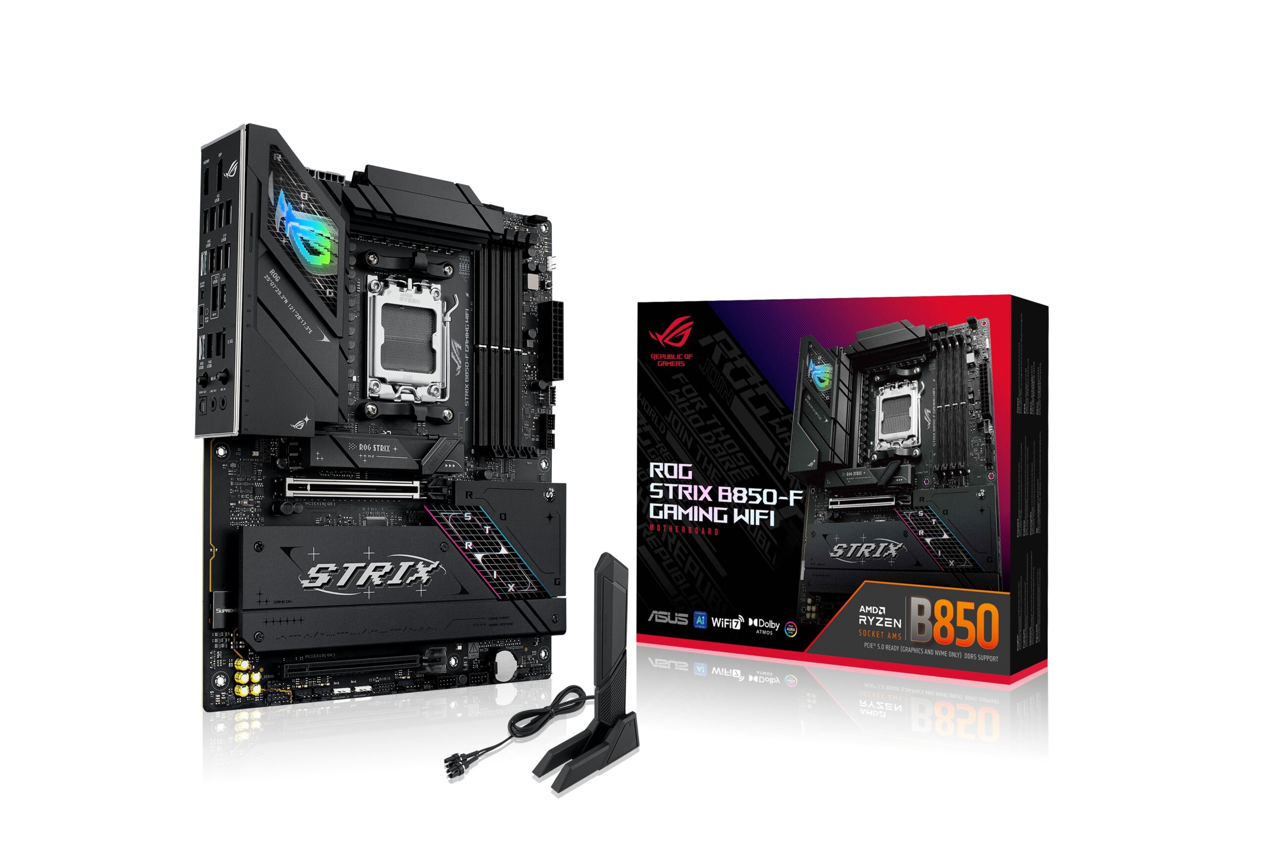 Scheda Madre Asus ROG STRIX B850-F Gaming Wifi AM5 DDR5 ATX Nero Scheda Madre Asus ROG STRIX B850-F Gaming Wifi AM5 DDR5 ATX Nero