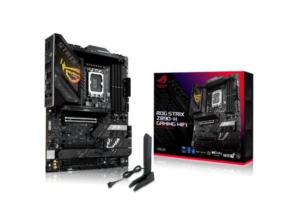 Scheda Madre Asus Rog Strix Z890-H Gaming WiFi LGA 1851 DDR5 ATX Nero