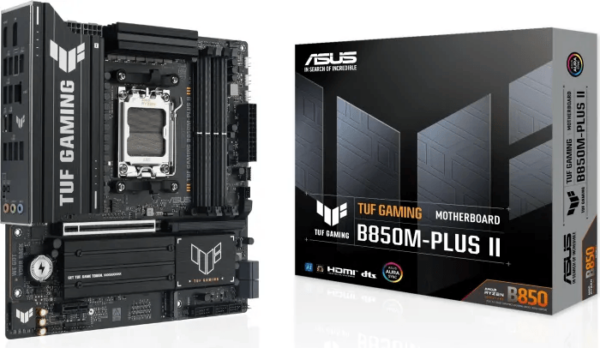 Scheda Madre ASUS TUF B850M-PLUS II GAMING AM5 DDR5 Micro-ATX Nero
