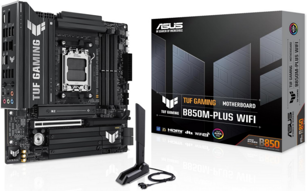 Scheda Madre Asus TUF Gaming B850M-Plus WiFi AM5 DDR5 MicroATX Nero