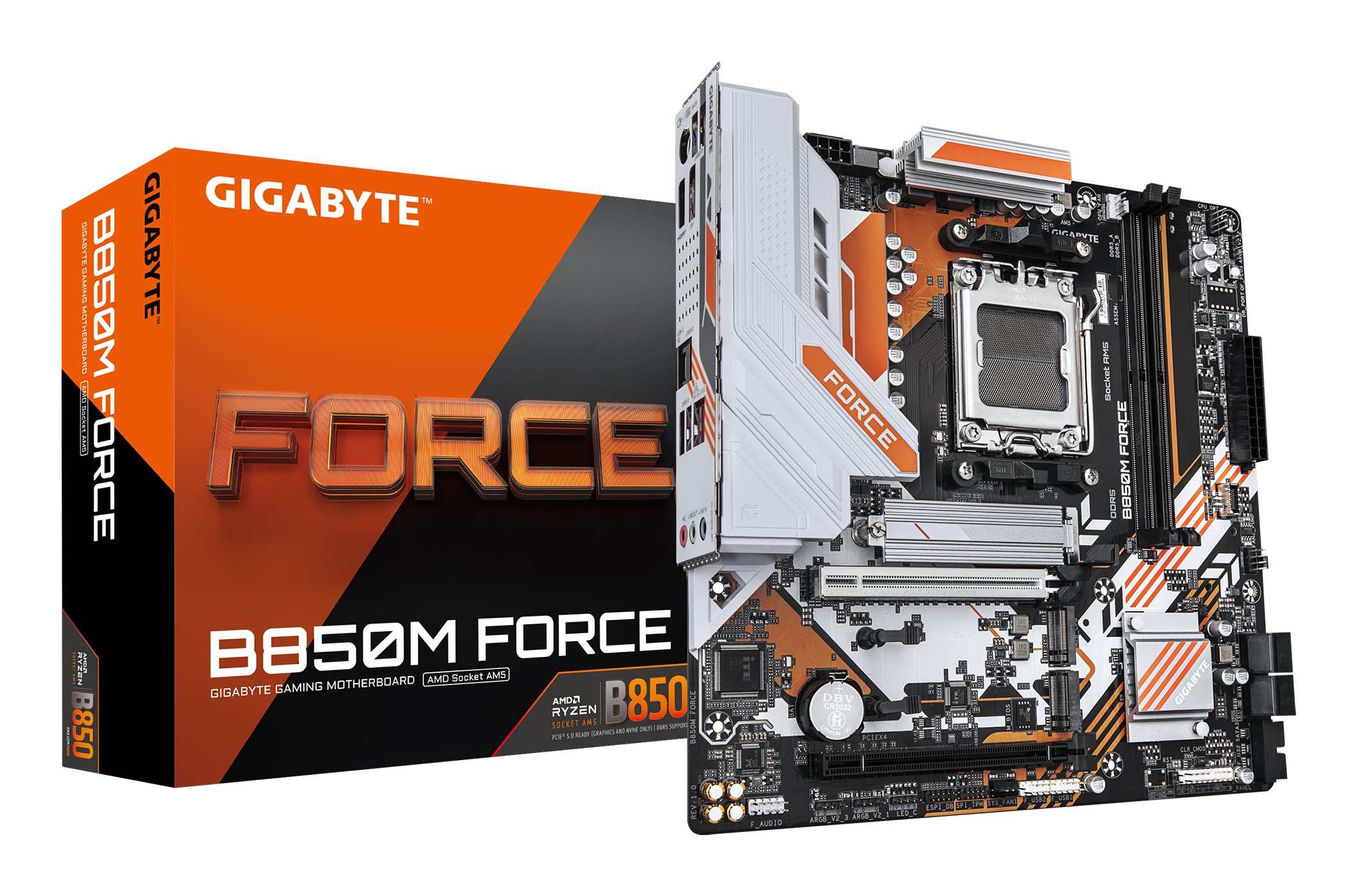 Scheda Madre GIGABYTE B850M FORCE AM5 Micro-Atx Nero Scheda Madre GIGABYTE B850M FORCE AM5 Micro-Atx Nero