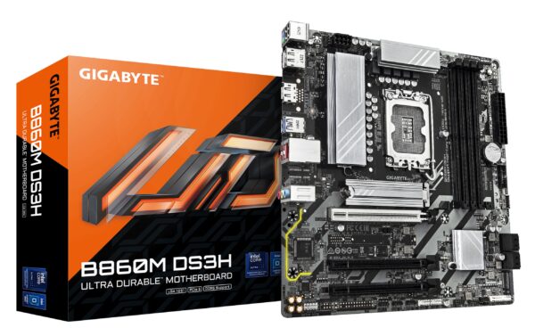 Scheda Madre GIGABYTE B860M DS3H LGA 1851 Micro-ATX DDR5 Nero
