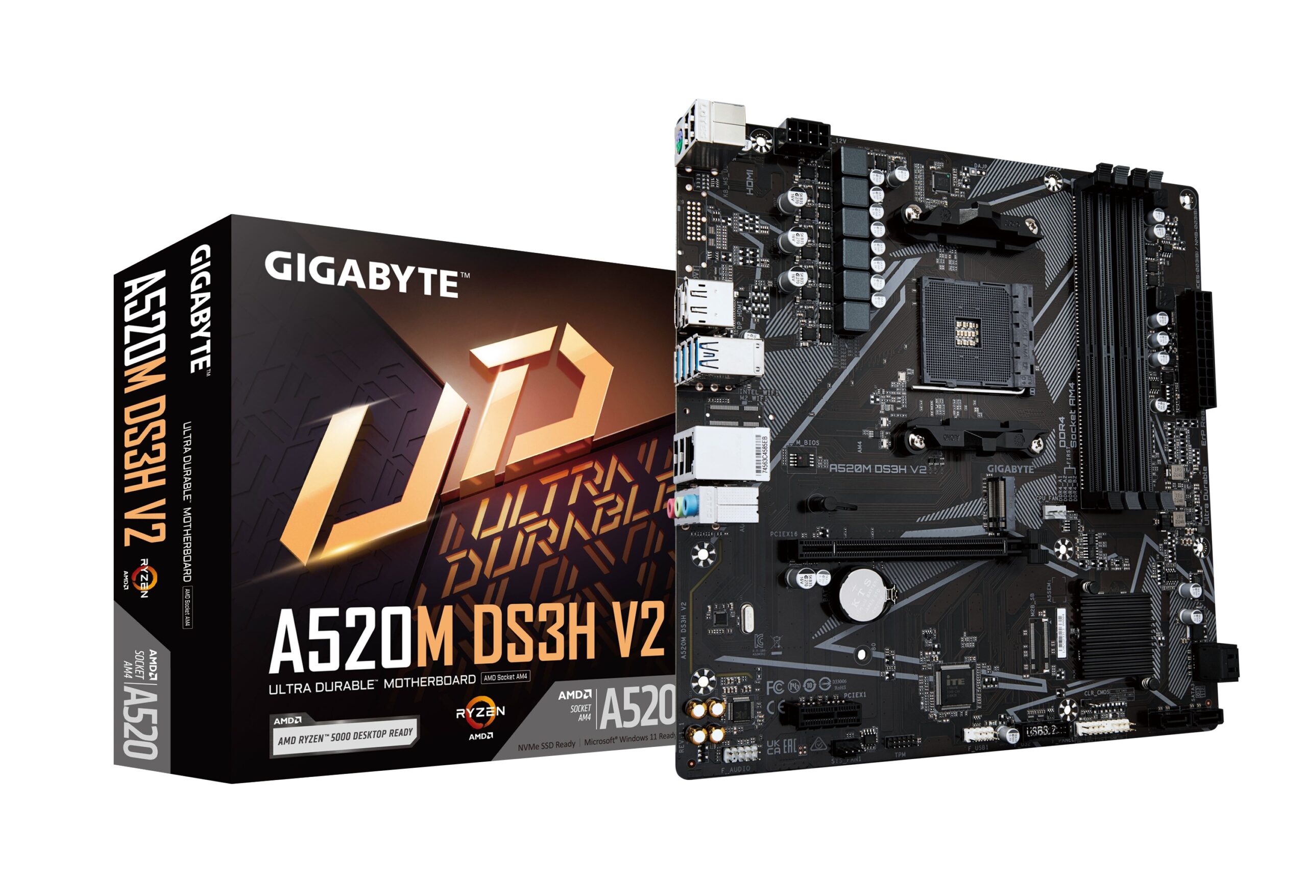 Scheda Madre GIGABYTE GA-A520M-DS3H V2socket AM4 Scheda Madre GIGABYTE GA-A520M-DS3H V2socket AM4
