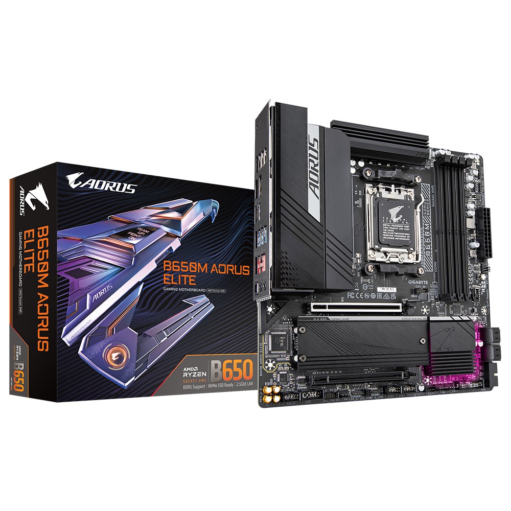 Scheda Madre Gigabyte GA-B650M-AORUS Micro-ATX DDR5 Socket AM5 Scheda Madre Gigabyte GA-B650M-AORUS Micro-ATX DDR5 Socket AM5