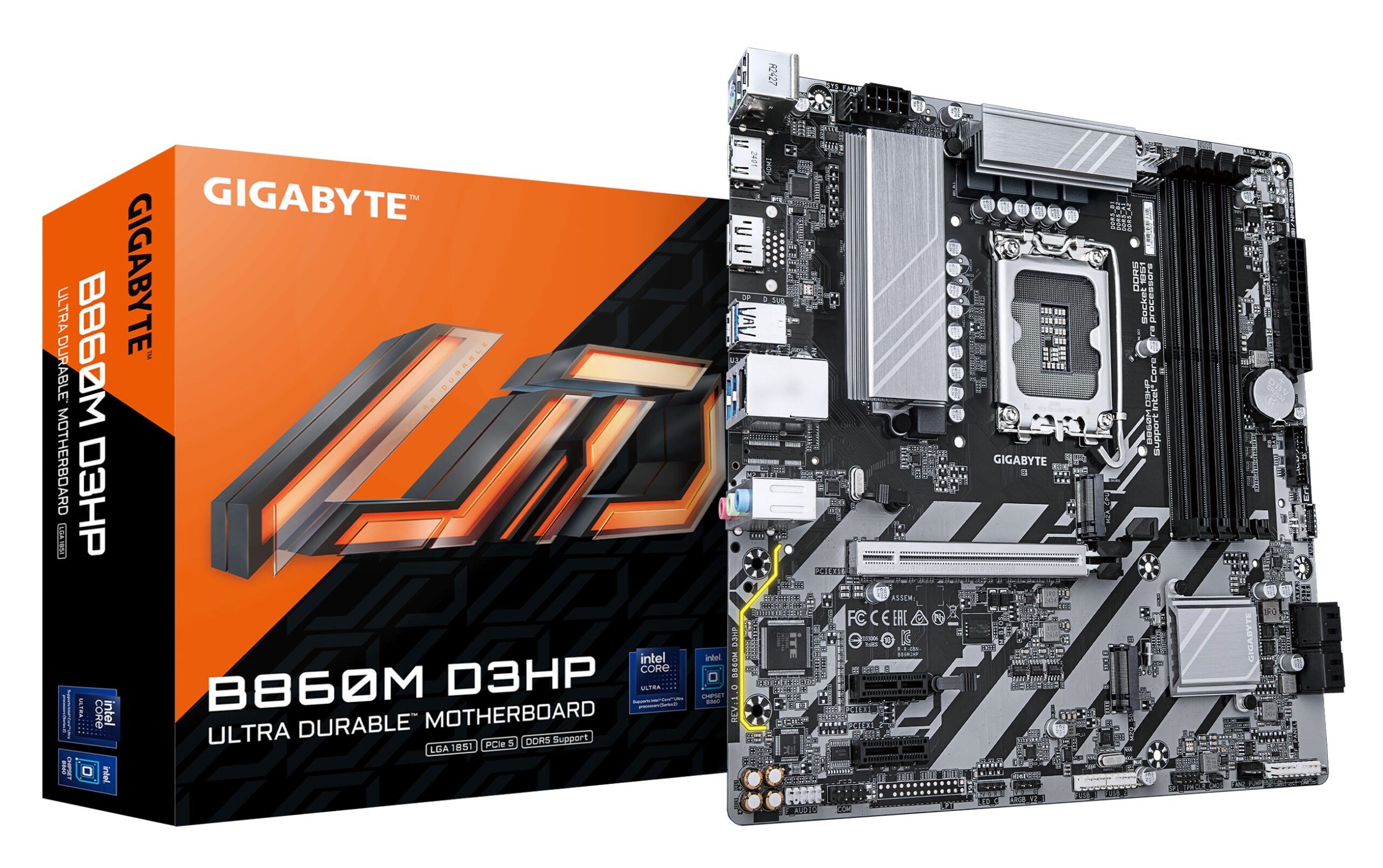Scheda Madre Gigabyte GA-B860M D3HP LGA 1851 DDR5 Micro ATX Scheda Madre Gigabyte GA-B860M D3HP LGA 1851 DDR5 Micro ATX