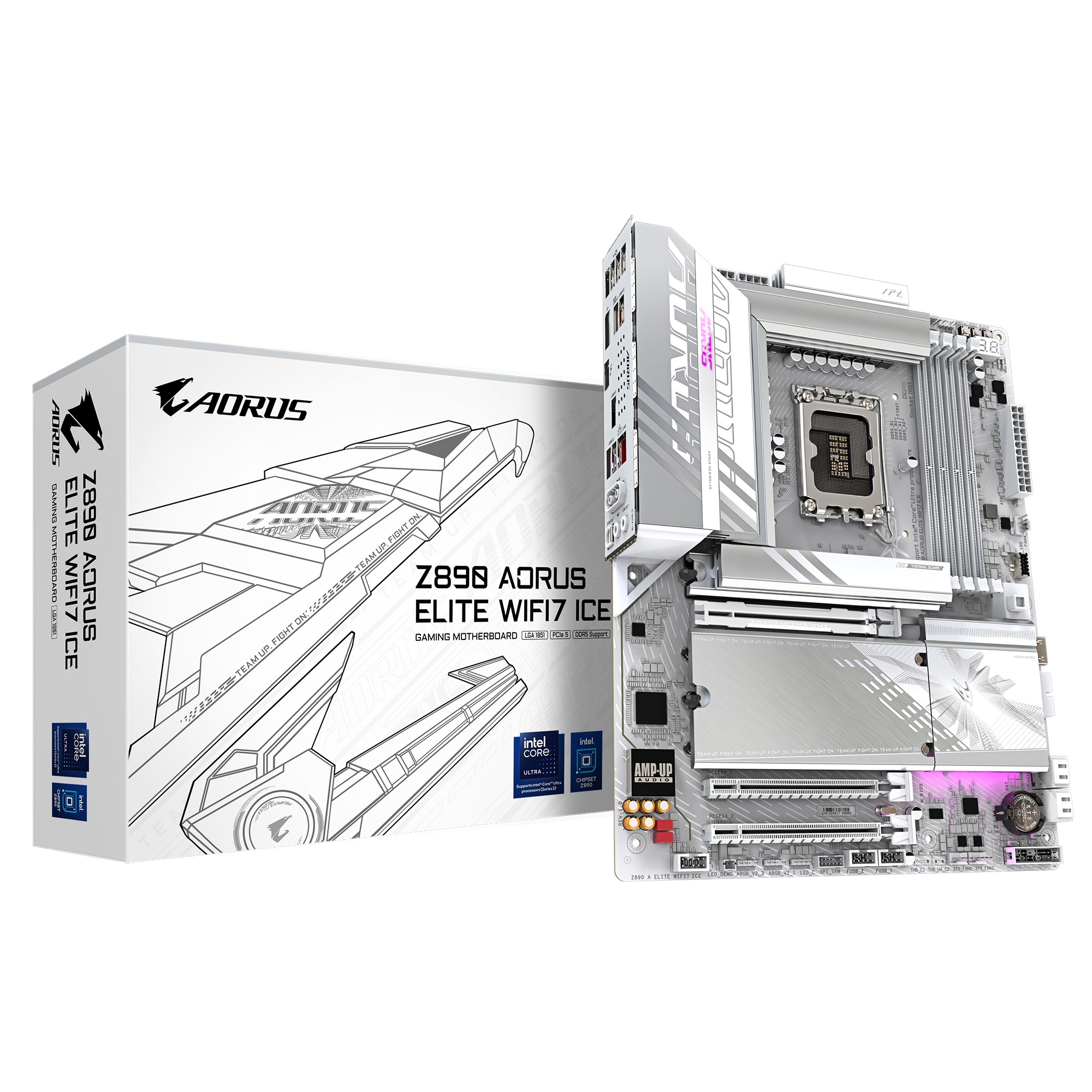 Scheda Madre Gigabyte GA-Z890 A ELITE WIFI 7 ICE LGA 1851 DDR5 ATX Scheda Madre Gigabyte GA-Z890 A ELITE WIFI 7 ICE LGA 1851 DDR5 ATX