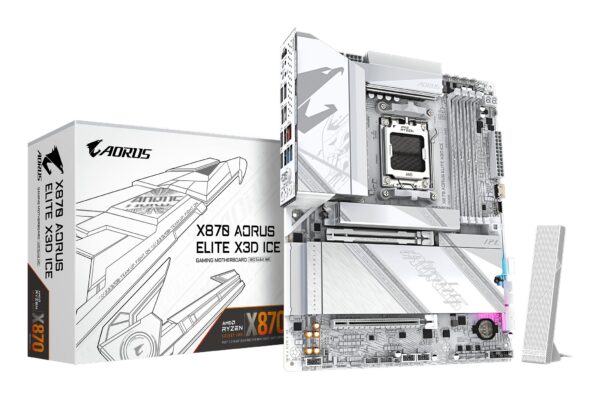 Scheda Madre GIGABYTE X870 AORUS ELITE X3D ICE AM5 ATX Bianco