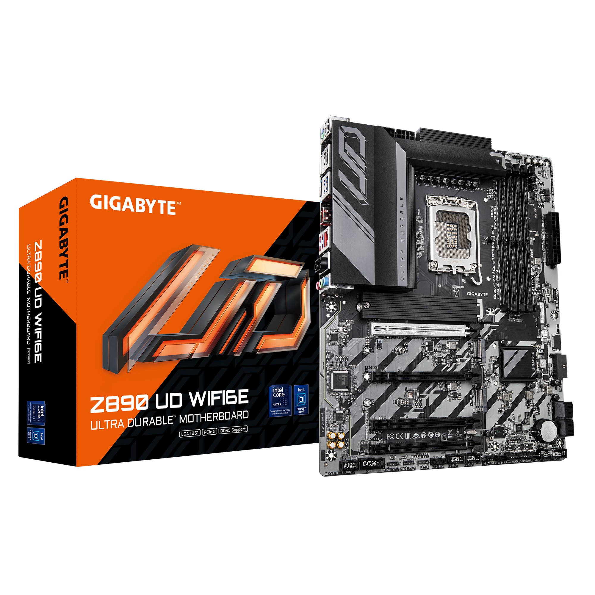 Scheda Madre GIGABYTE Z890 UD WiFi6E LGA 1851 ATX DDR5 Scheda Madre GIGABYTE Z890 UD WiFi6E LGA 1851 ATX DDR5