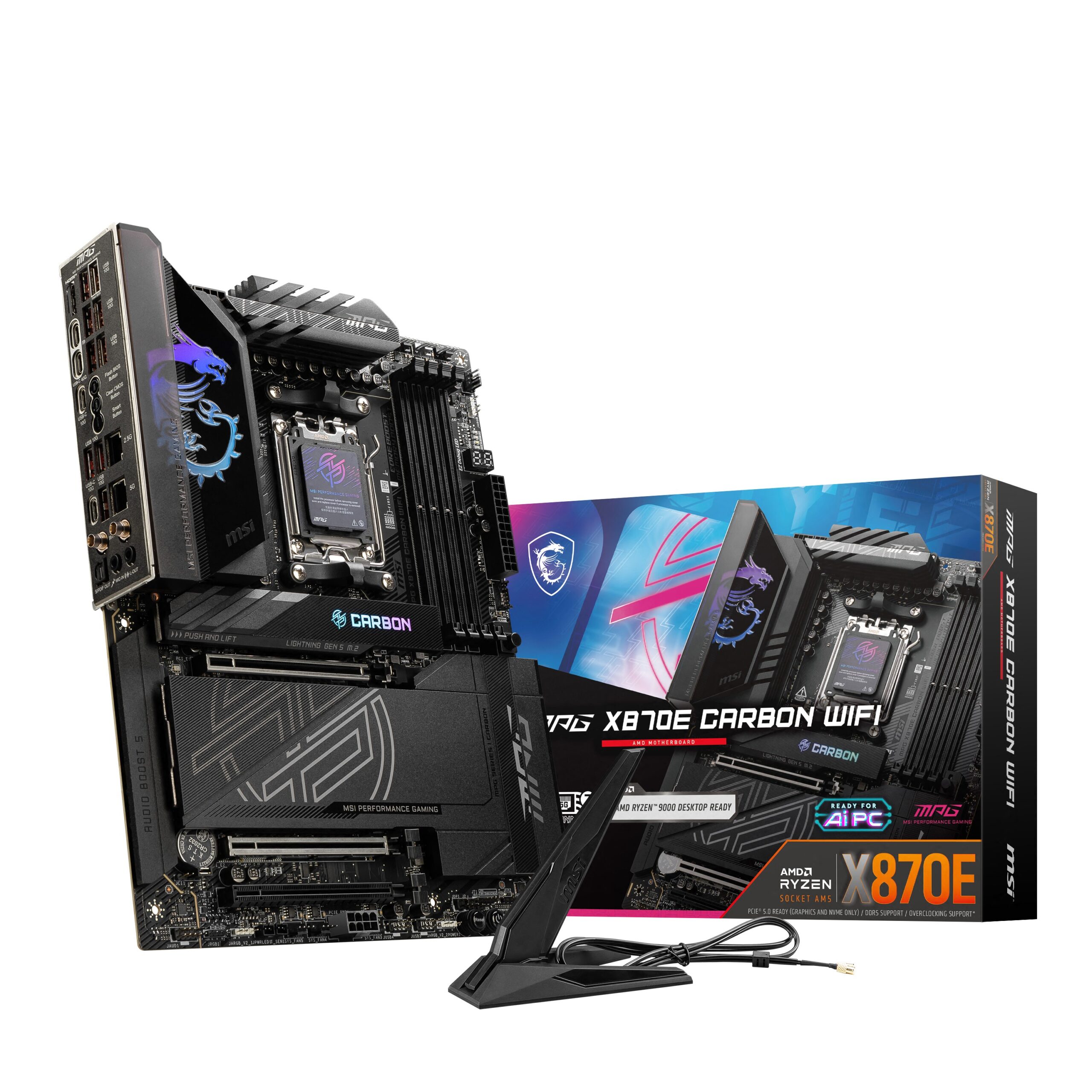 Scheda Madre MSI MPG X870E CARBON WIFI Socket AM5 ATX Scheda Madre MSI MPG X870E CARBON WIFI Socket AM5 ATX