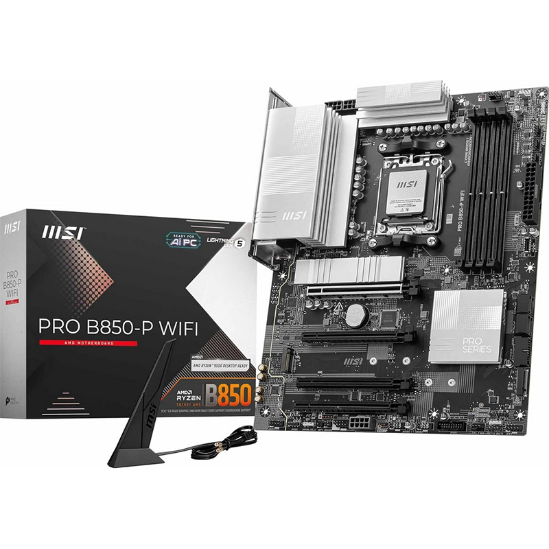 Scheda Madre MSI PRO B850-P WIFI AM5 DDR5 ATX - SPEDIZIONE IMMEDIATA Scheda Madre MSI PRO B850-P WIFI AM5 DDR5 ATX - SPEDIZIONE IMMEDIATA
