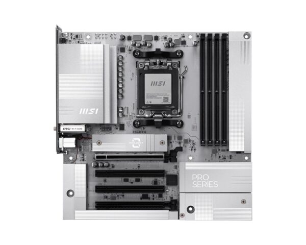 Scheda Madre MSI PRO B850M-A WIFI PZ AM5 Micro-Atx Bianco