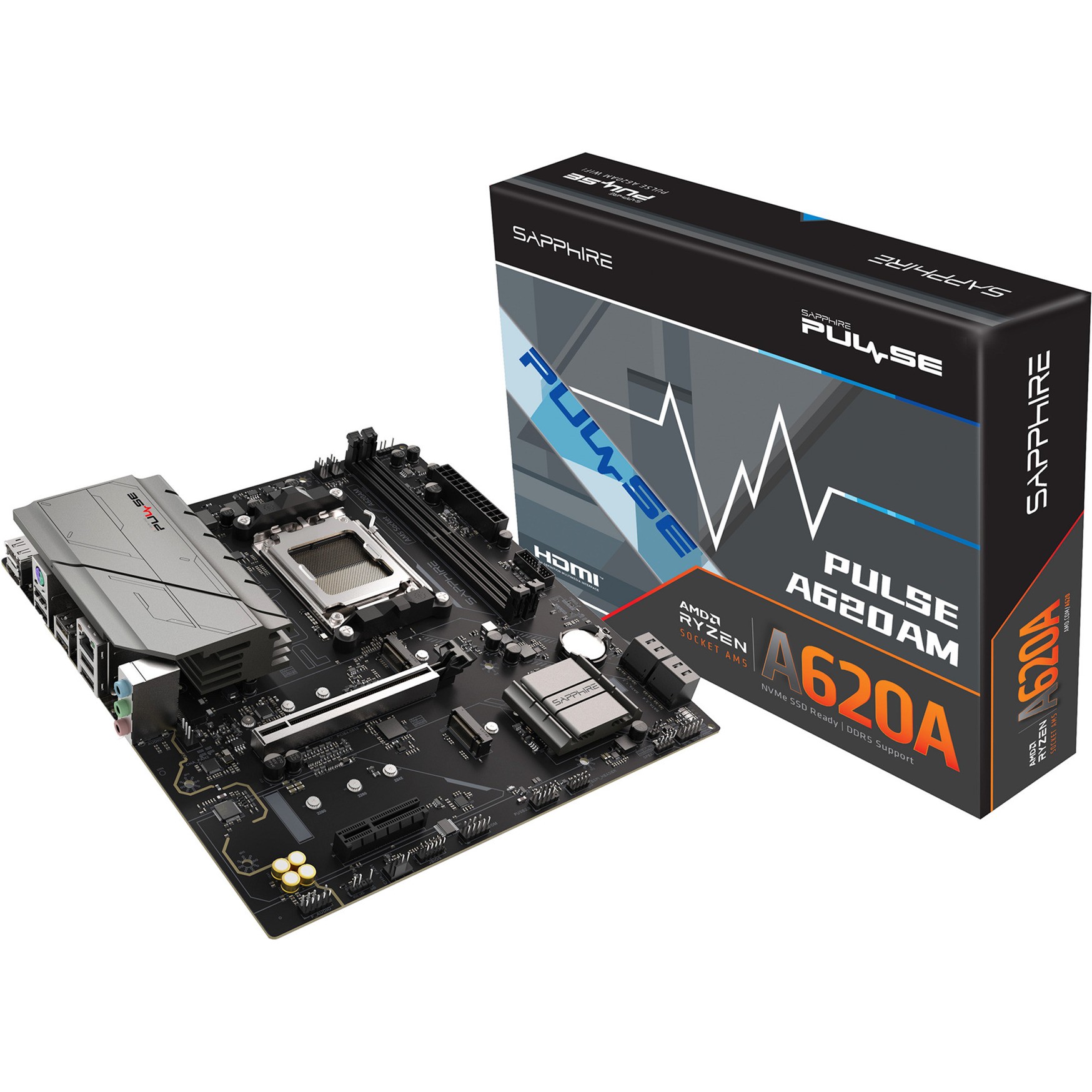 Scheda Madre Sapphire Pulse A620AM DDR5 AM5 mATX Scheda Madre Sapphire Pulse A620AM DDR5 AM5 mATX