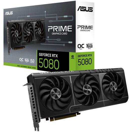 Scheda Vdieo ASUS Prime Nvidia GeForce RTX 5080 EVO OC 16GB GDDR7 Nero