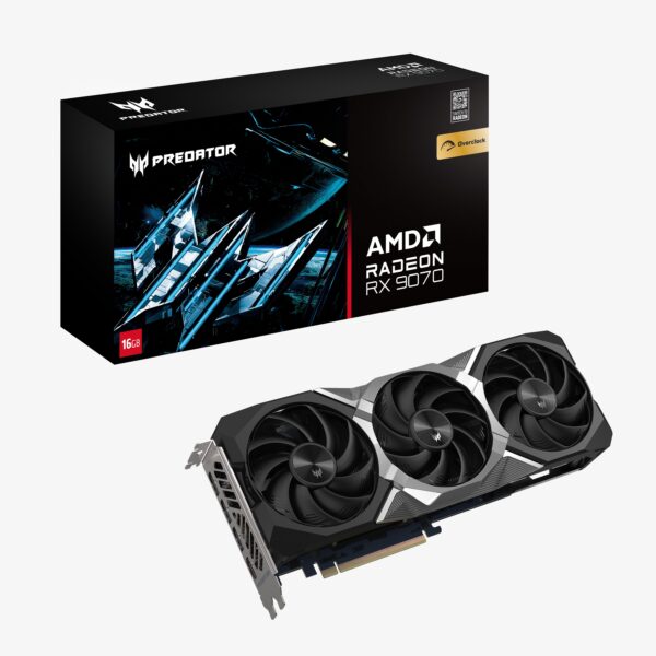 Scheda Video Acer Predator BiFrost AMD Radeon RX 9070 16G OC GDDR6 Nero