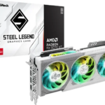 Scheda Video AMD ASRock Radeon RX 9070 XT 16GB Steel Legend Bianco