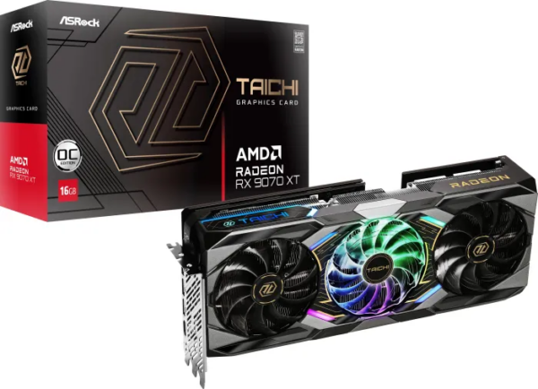 Scheda Video AMD ASRock Taichi OC Radeon RX 9070 XT 16GB