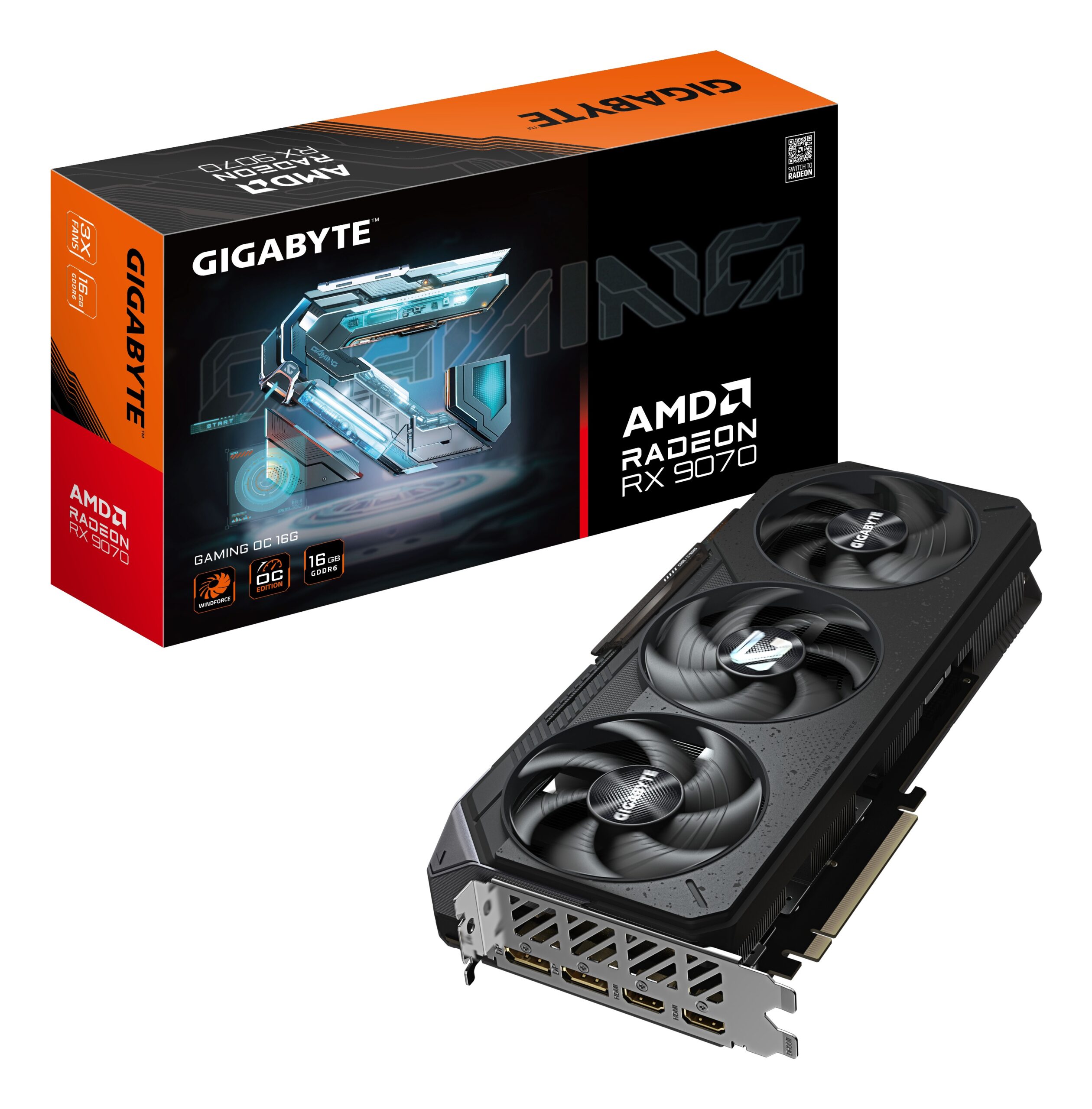 Scheda Video AMD Gigabyte Radeon RX 9070 Gaming OC 16GB GDDR6 Nero Scheda Video AMD Gigabyte Radeon RX 9070 Gaming OC 16GB GDDR6 Nero