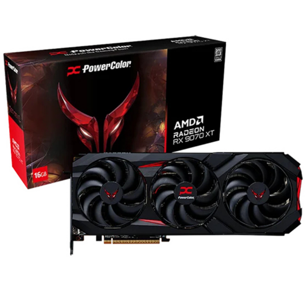 Scheda Video AMD PowerColor Radeon Red Devil RX 9070 XT 16GB GDDR6 Nero