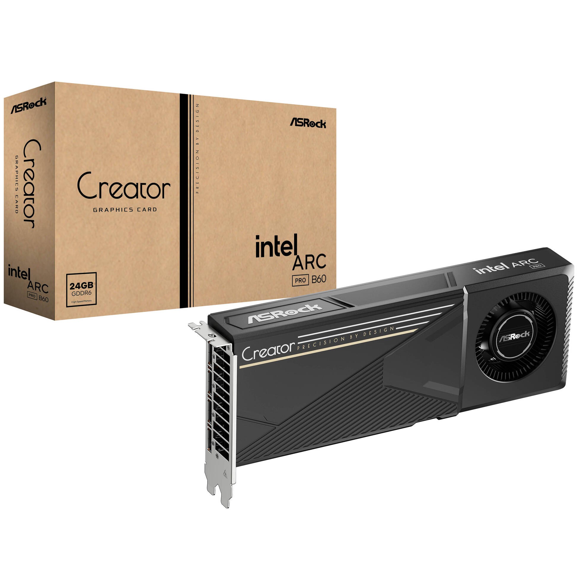 Scheda video ASRock Arc Pro B60 Creator 24GB GDDR6 Scheda video ASRock Arc Pro B60 Creator 24GB GDDR6