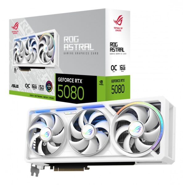 Scheda video Asus GeForce RTX 5080 16GB ROG ASTRAL Gaming OC White