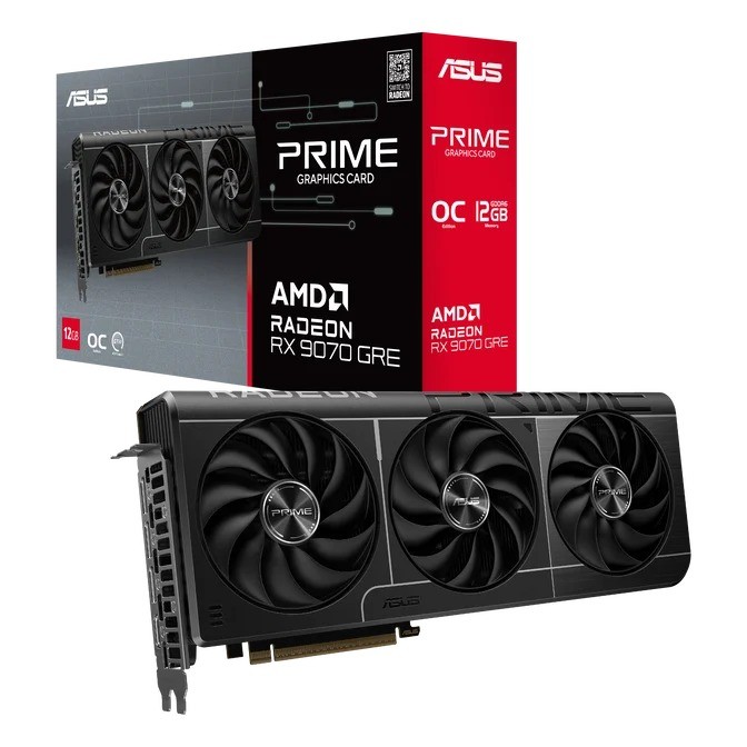 Scheda Video ASUS Prime Radeon AMD RX 9070 GRE OC Edition 12GB GDDR6 Nero Scheda Video ASUS Prime Radeon AMD RX 9070 GRE OC Edition 12GB GDDR6 Nero