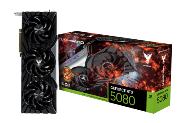 Scheda Video Gainward Nvidia GeForce RTX 5080 Phoenix GS 16GB GDDR7 Nero