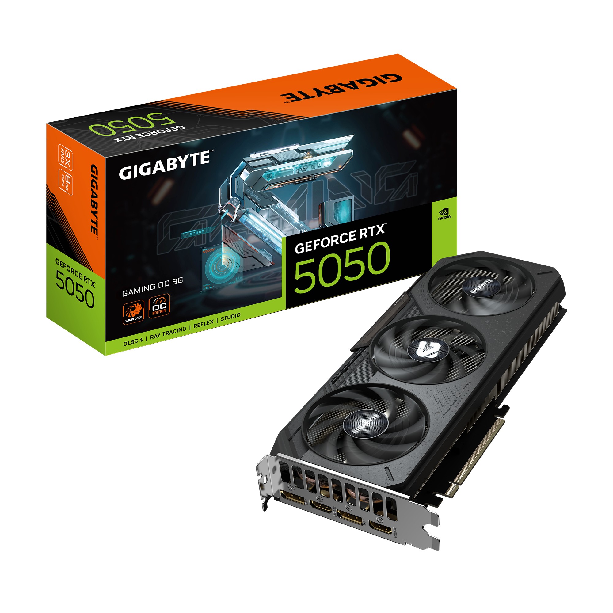 Scheda Video GIGABYTE GeForce RTX 5050 GAMING OC 8G Scheda Video GIGABYTE GeForce RTX 5050 GAMING OC 8G