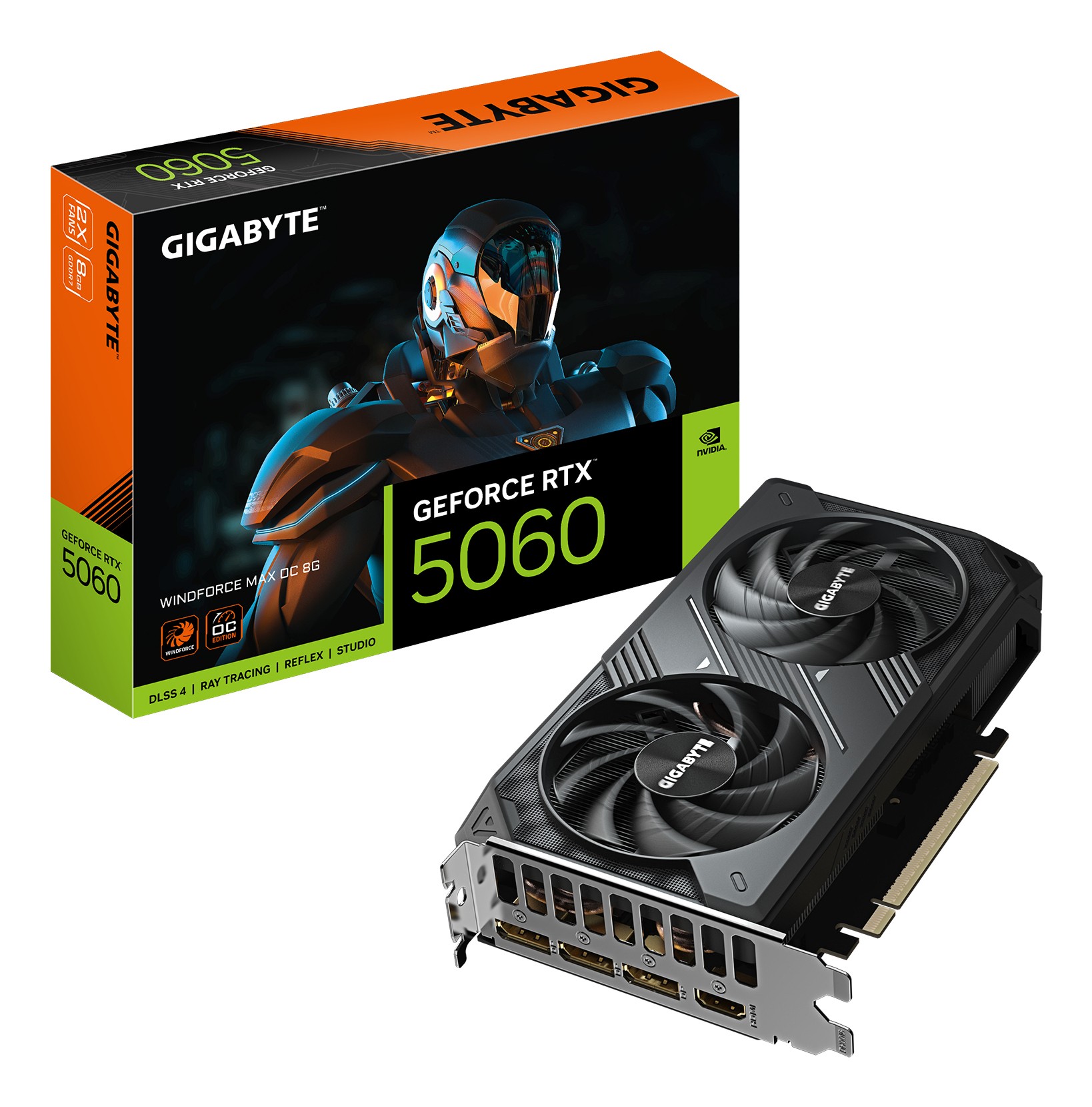 Scheda video Gigabyte GeForce RTX 5060 8GB Windforce Max OC Scheda video Gigabyte GeForce RTX 5060 8GB Windforce Max OC