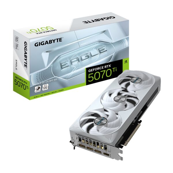 Scheda Video Gigabyte Nvidia GeForce RTX 5070 Ti Eagle OC Ice SFF 16G GDDR7 16GB Bianco