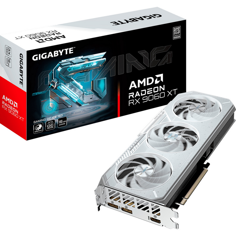 Scheda Video GIGABYTE Radeon RX 9060 XT OC ICE 16G Scheda Video GIGABYTE Radeon RX 9060 XT OC ICE 16G