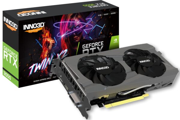 Scheda Video Inno3D GeForce RTX 3050 8GB Twin X2