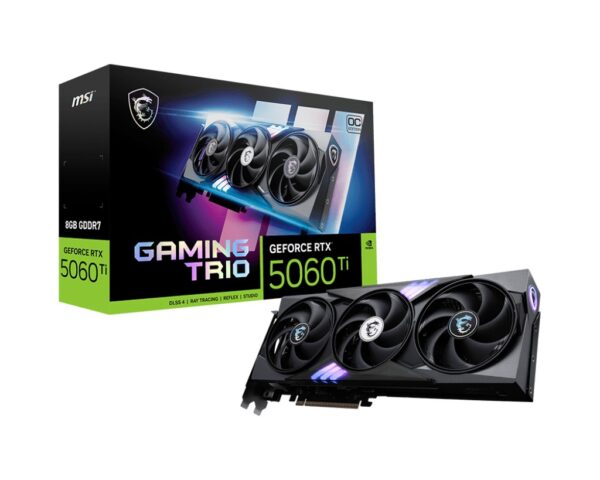 Scheda Video MSI GAMING TRIO NVIDIA GeForce RTX 5060 Ti OC 8 GB GDDR7 Nero