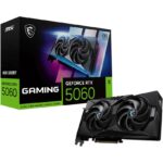 Scheda Video MSI Nvidia GeForce RTX 5060 8G Gaming OC GDDR7 Nero