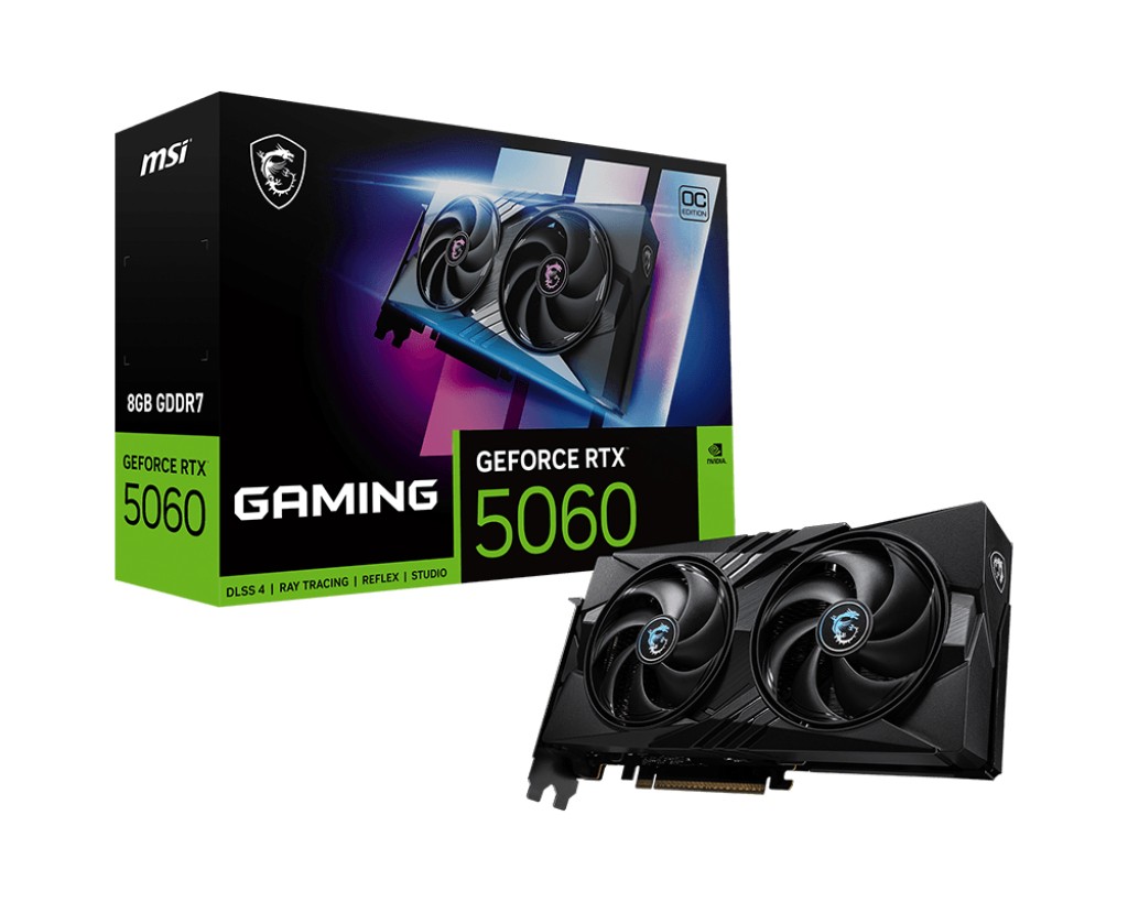 Scheda Video MSI Nvidia GeForce RTX 5060 8G Gaming OC GDDR7 Nero Scheda Video MSI Nvidia GeForce RTX 5060 8G Gaming OC GDDR7 Nero